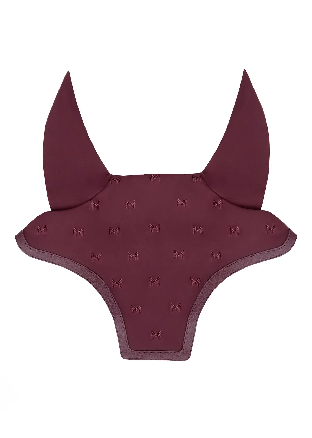 Maximilian Stamp Ear Bonnet Burgundy