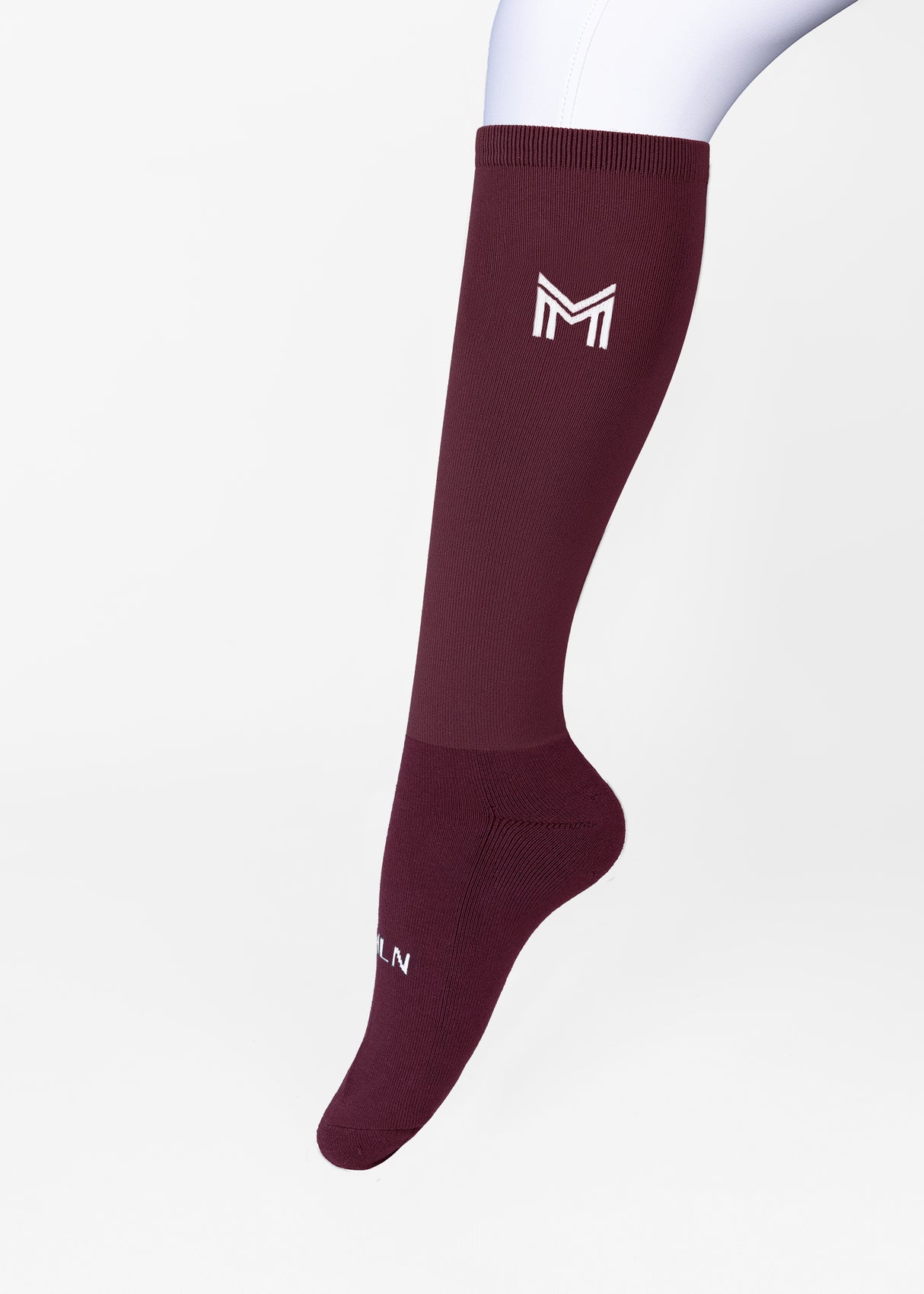 Maximilian Flag Riding Socks Burgundy