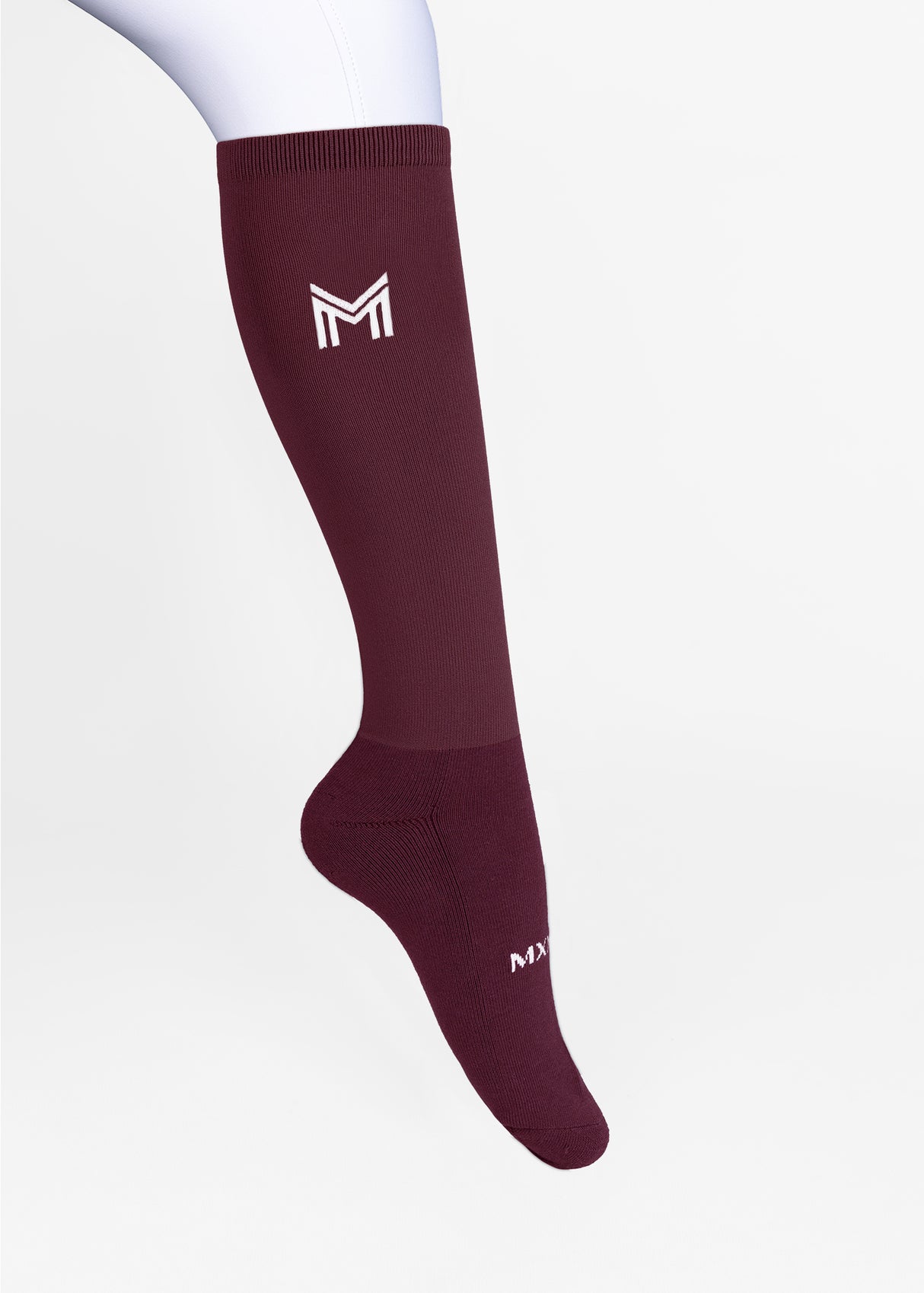 Maximilian Flag Riding Socks Burgundy