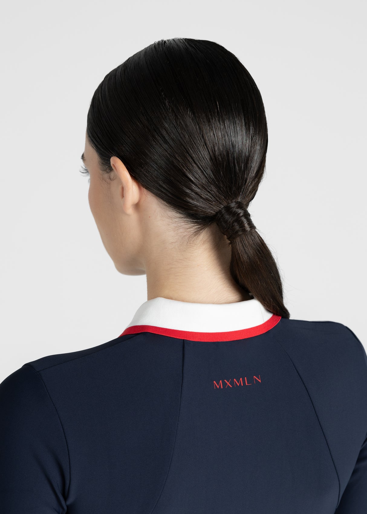 Maximilian Concept Long Sleeve Polo Shirt Navy