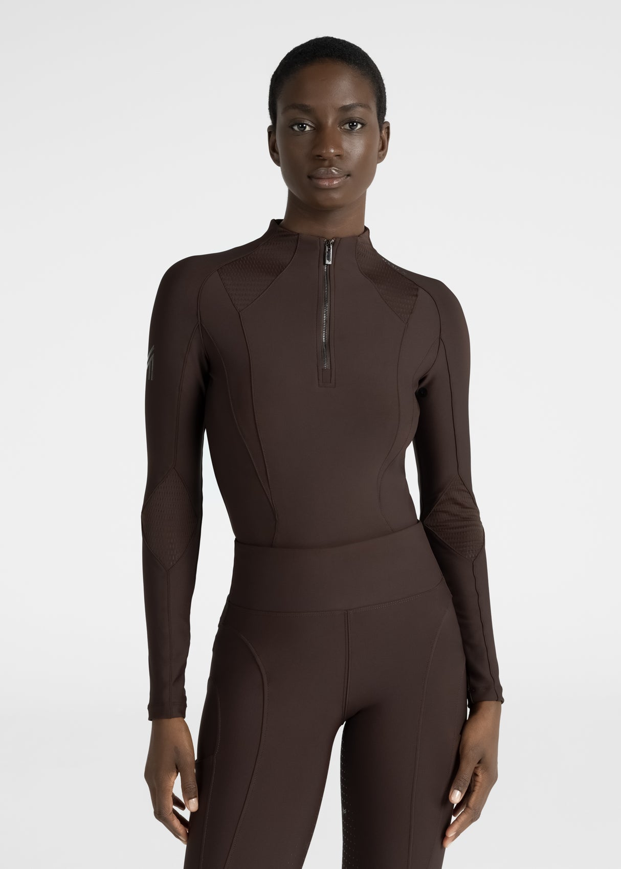 Maximilian Frame Long Sleeve Base Layer Chocolate