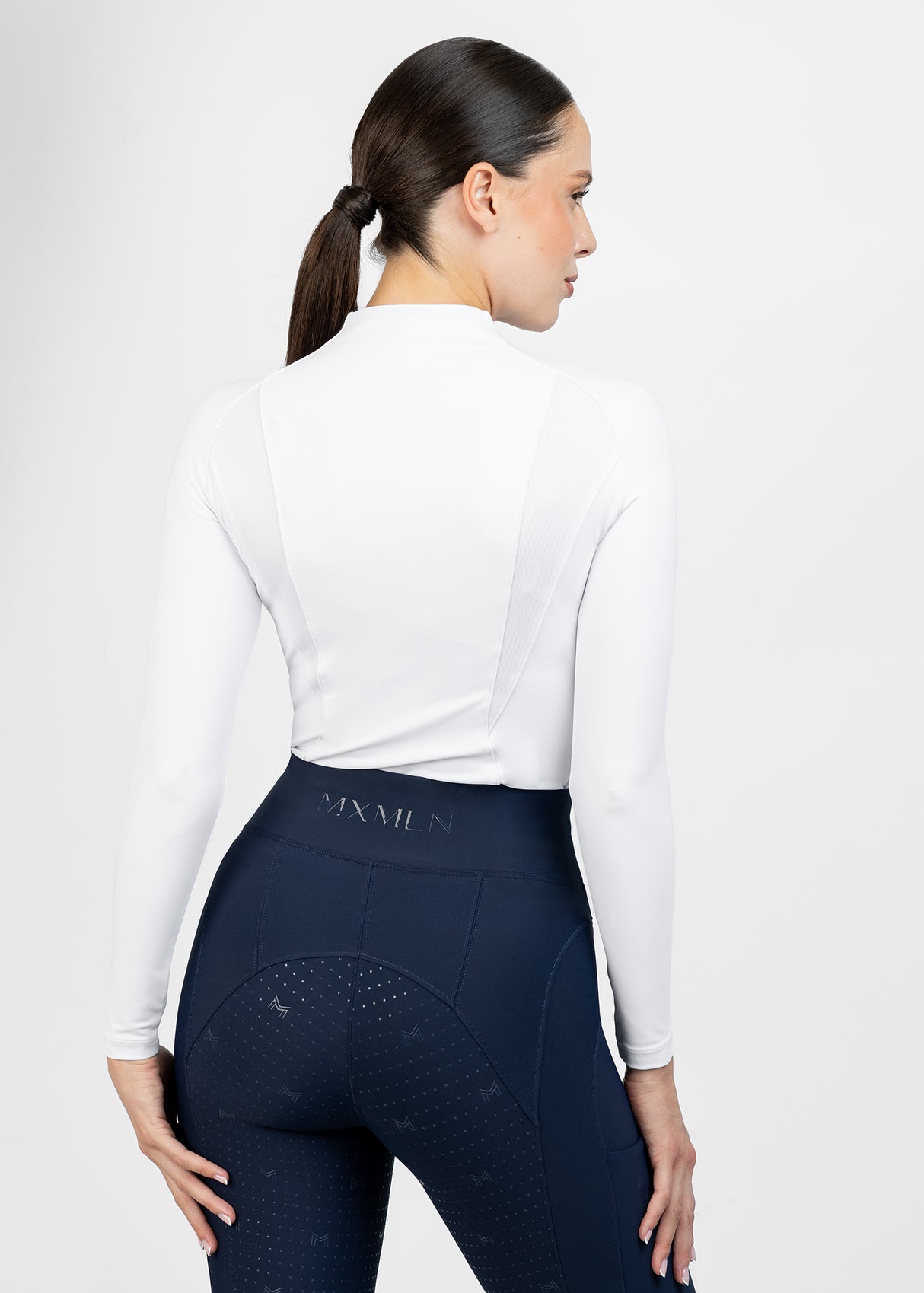 Maximilian Frame Long Sleeve Base Layer White