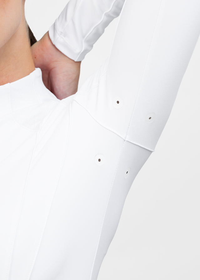 Maximilian Frame Long Sleeve Base Layer White