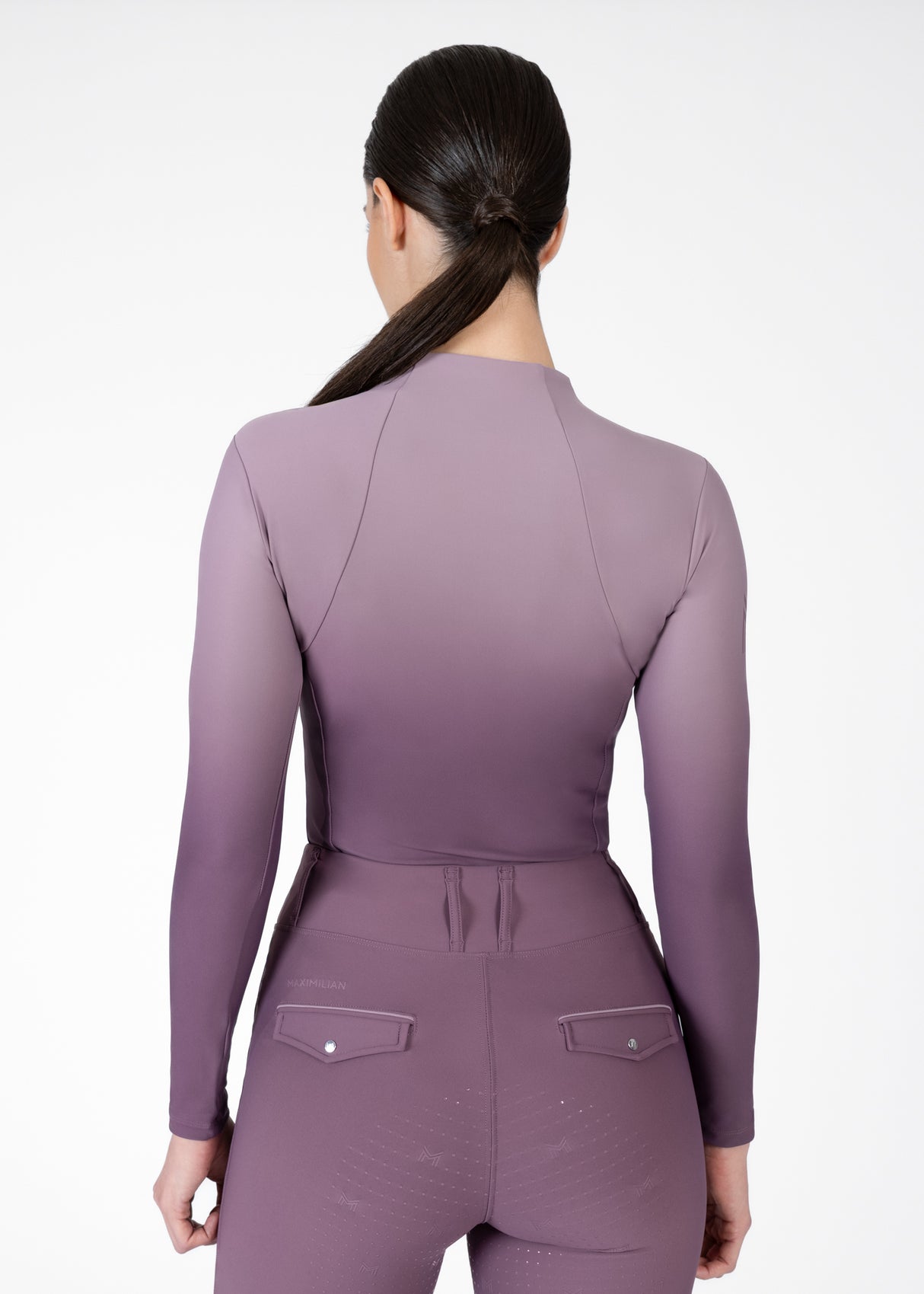 Maximilian Ombré Long Sleeve Base Layer Plum/Orchid