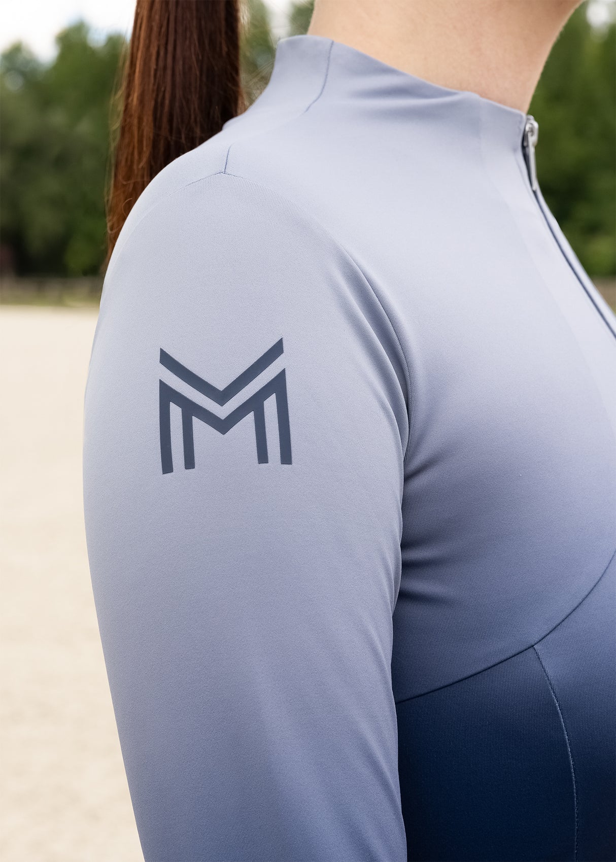 Maximilian Ombré Long Sleeve Base Layer Navy