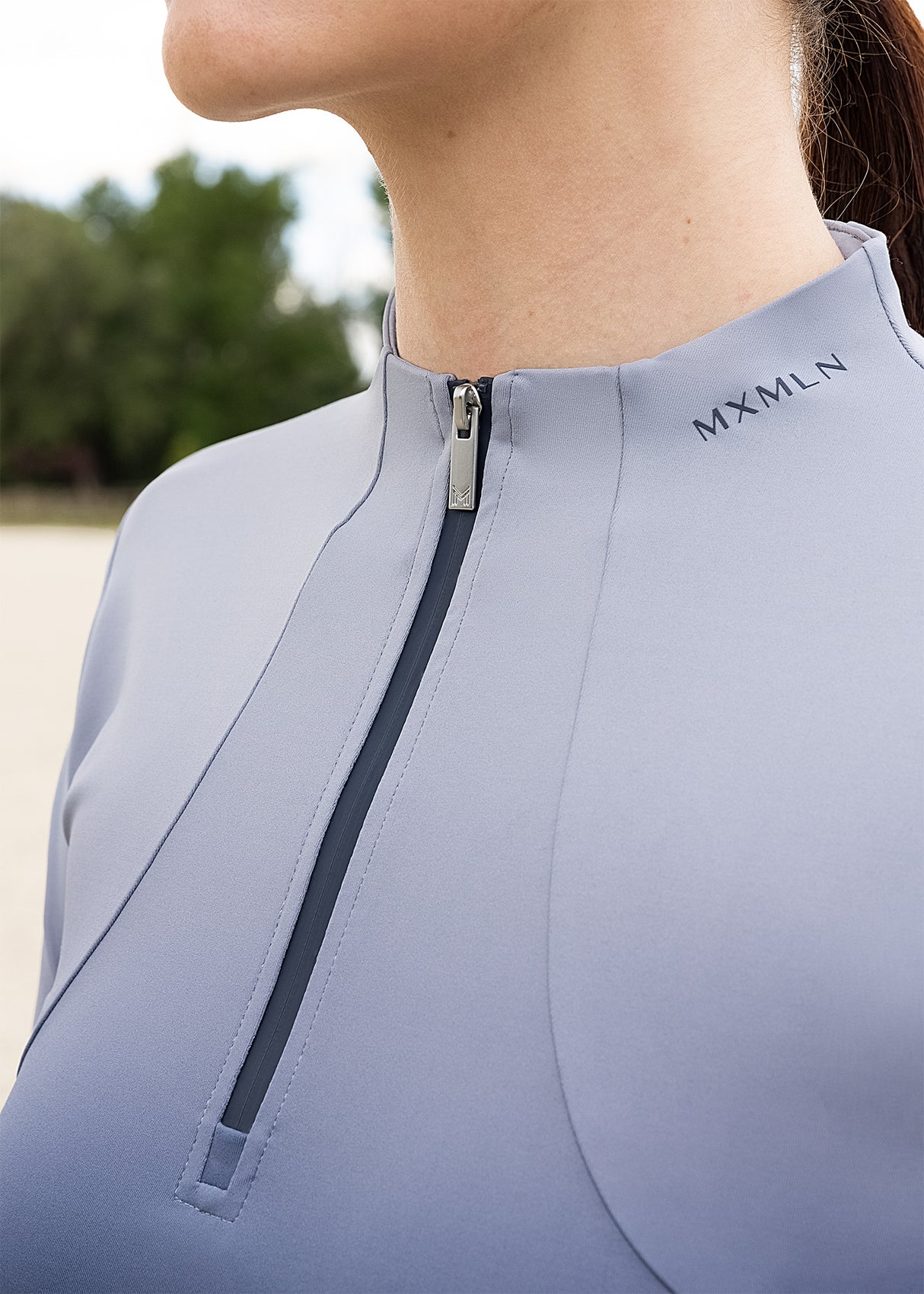 Maximilian Ombré Long Sleeve Base Layer Navy