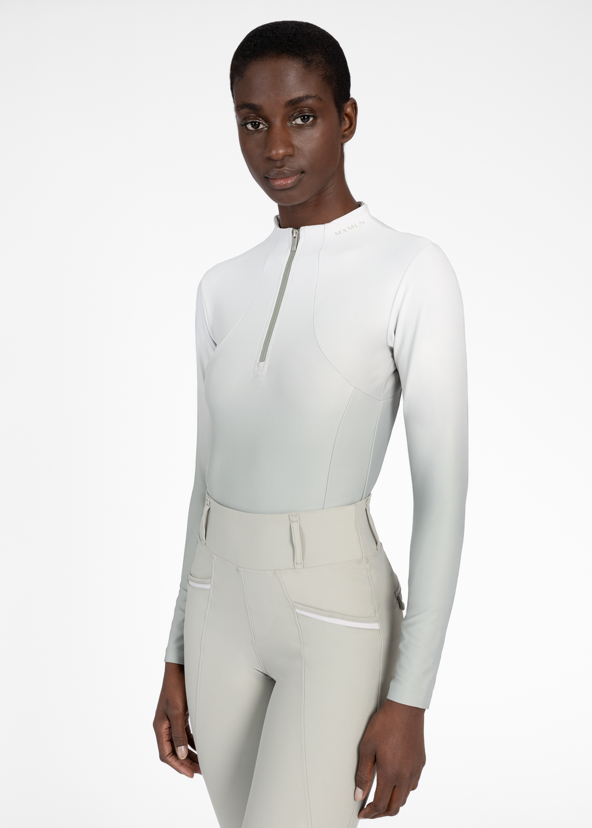Maximilian Ombré Long Sleeve Base Layer Laurel/Glacier