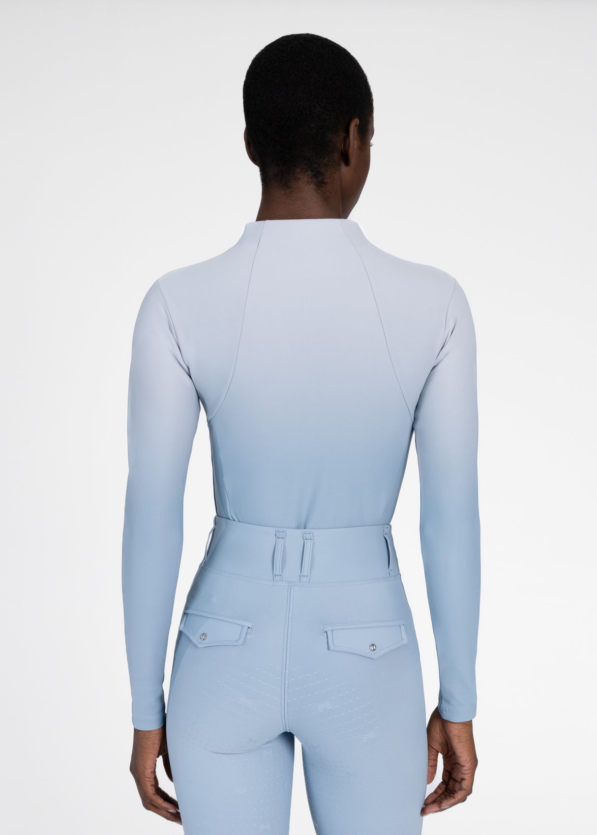 Maximilian Ombré Long Sleeve Base Layer Aqua