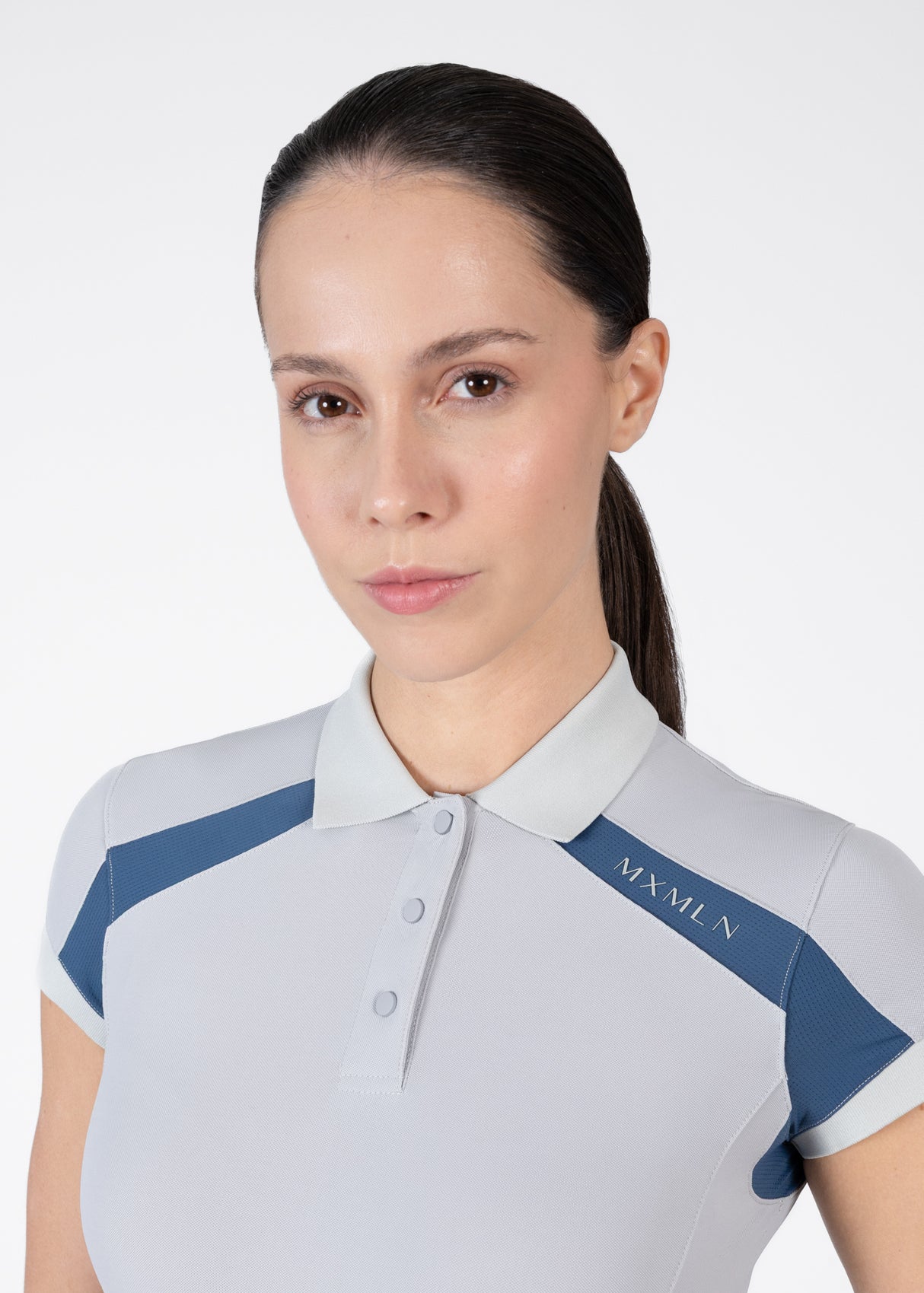 Maximilian Aveen Polo Shirt Grey/Sailor