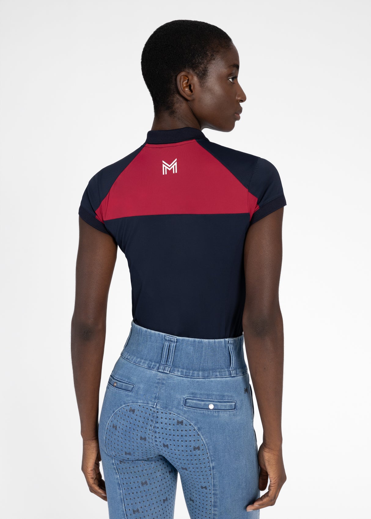 Maximilian Aveen Polo Shirt Navy/Red