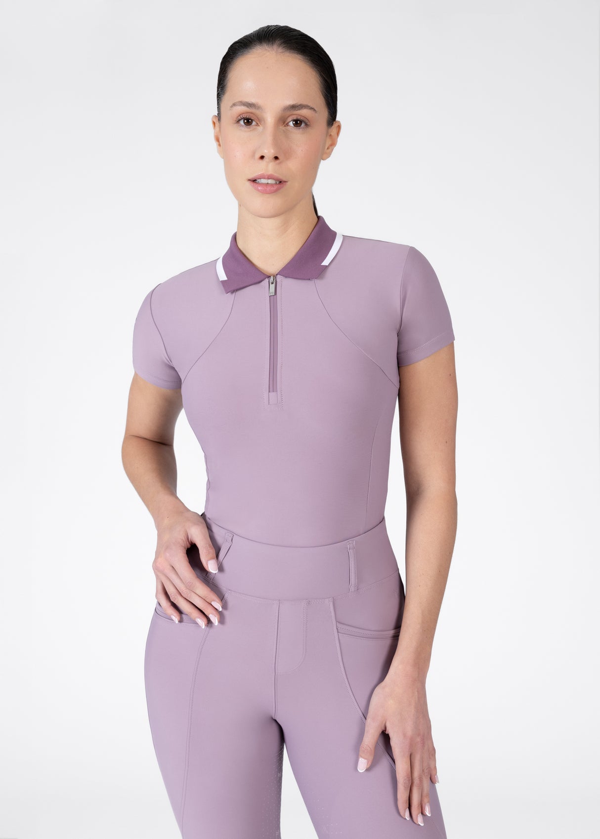 Maximilian Concept Short Sleeve Polo Shirt Orchid