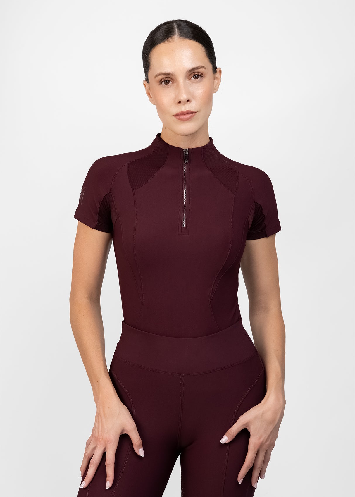 Maximilian Frame Short Sleeve Base Layer Burgundy