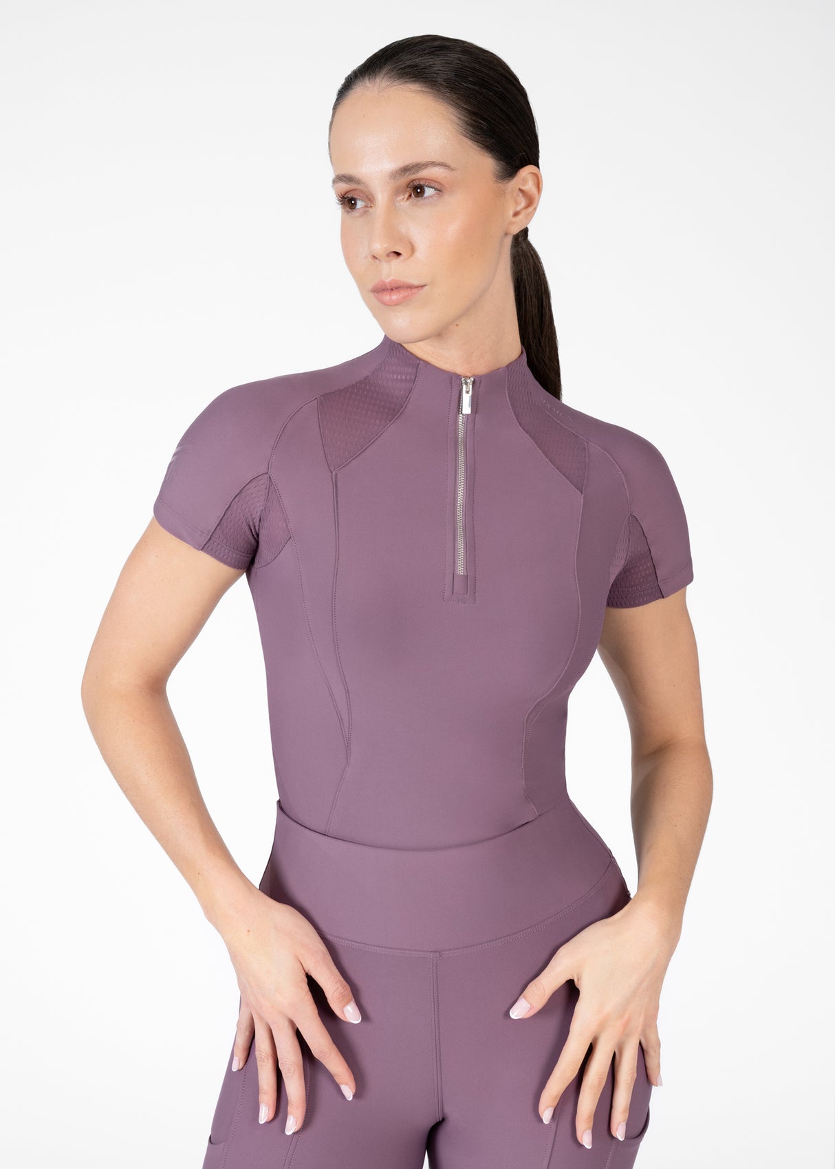 Maximilian Frame Short Sleeve Base Layer Plum