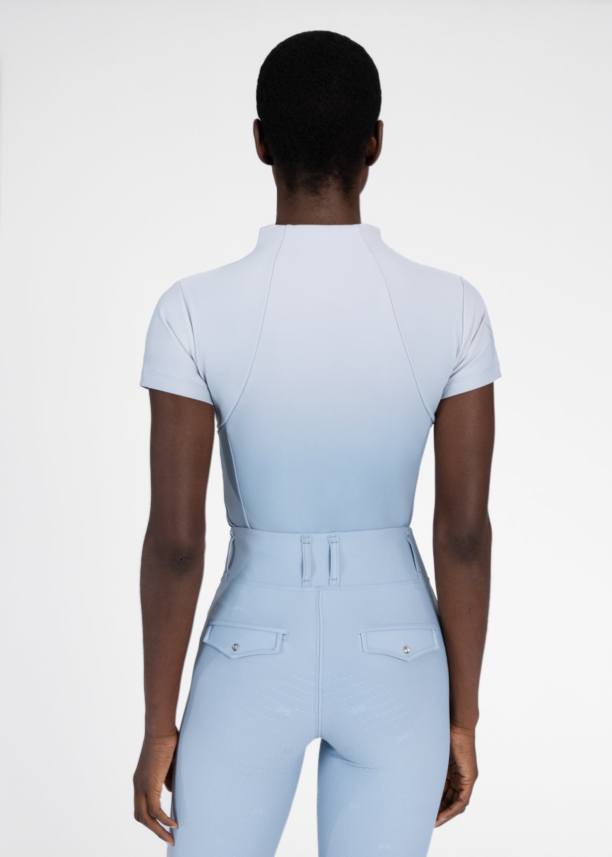 Maximilian Ombré Short Sleeve Base Layer Aqua