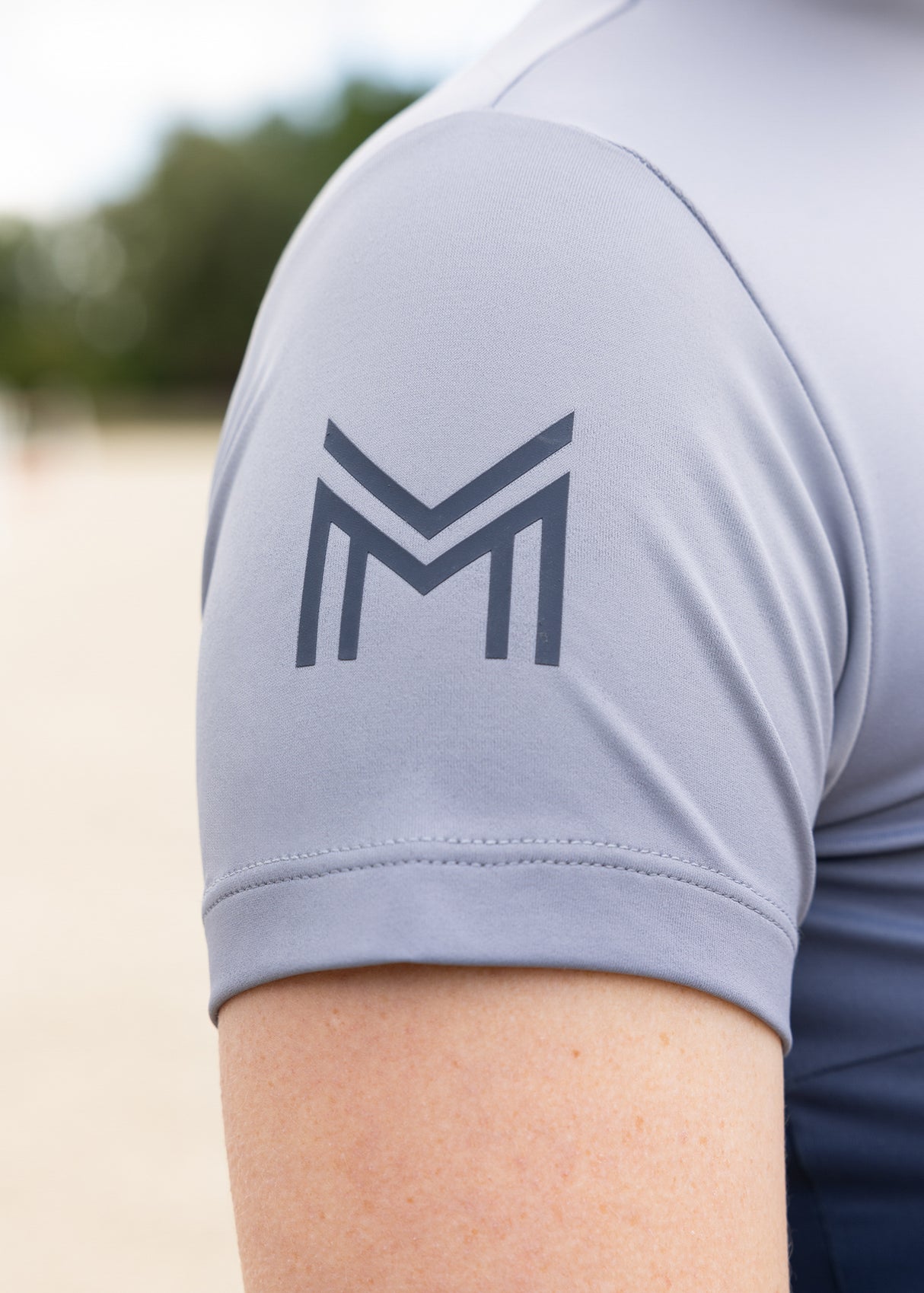 Maximilian Ombré Short Sleeve Base Layer Navy