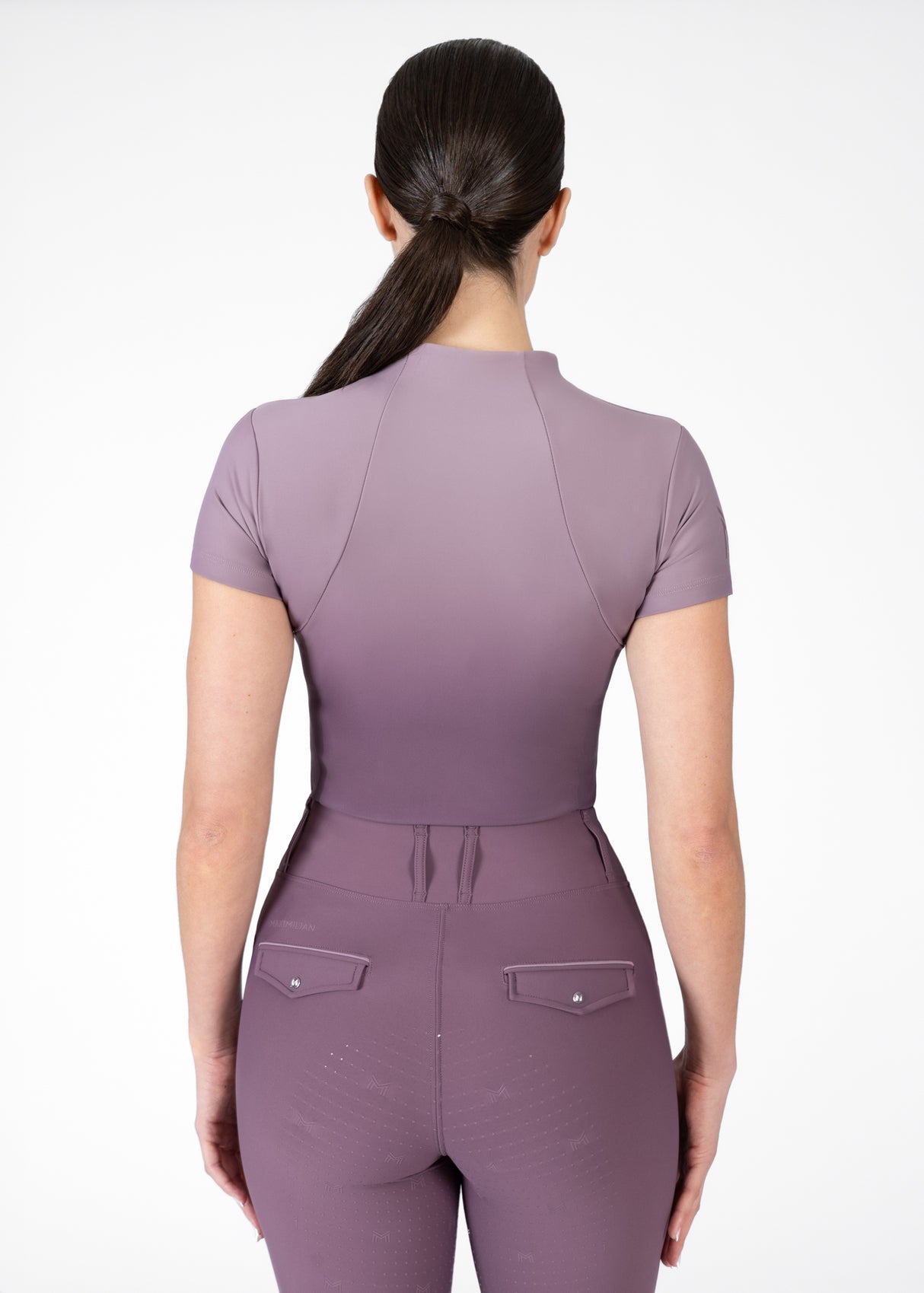 Maximilian Ombré Short Sleeve Base Layer Plum/Orchid