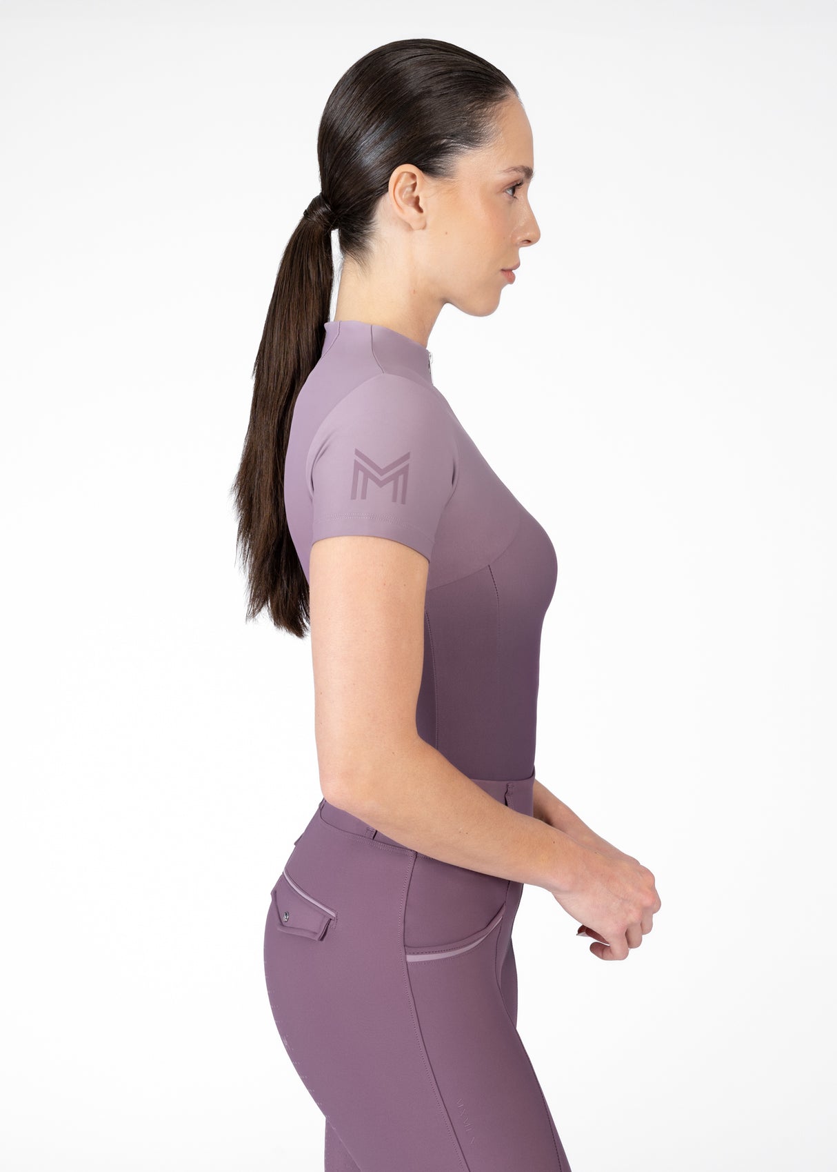 Maximilian Ombré Short Sleeve Base Layer Plum/Orchid