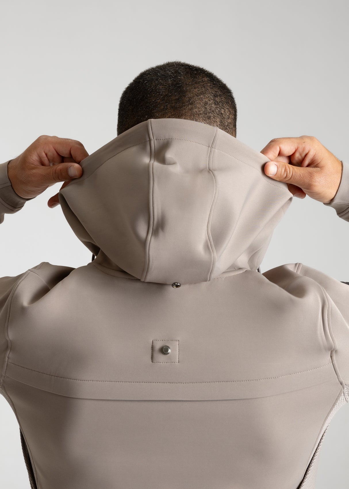 Maximilian Club Zip Hoodie Taupe