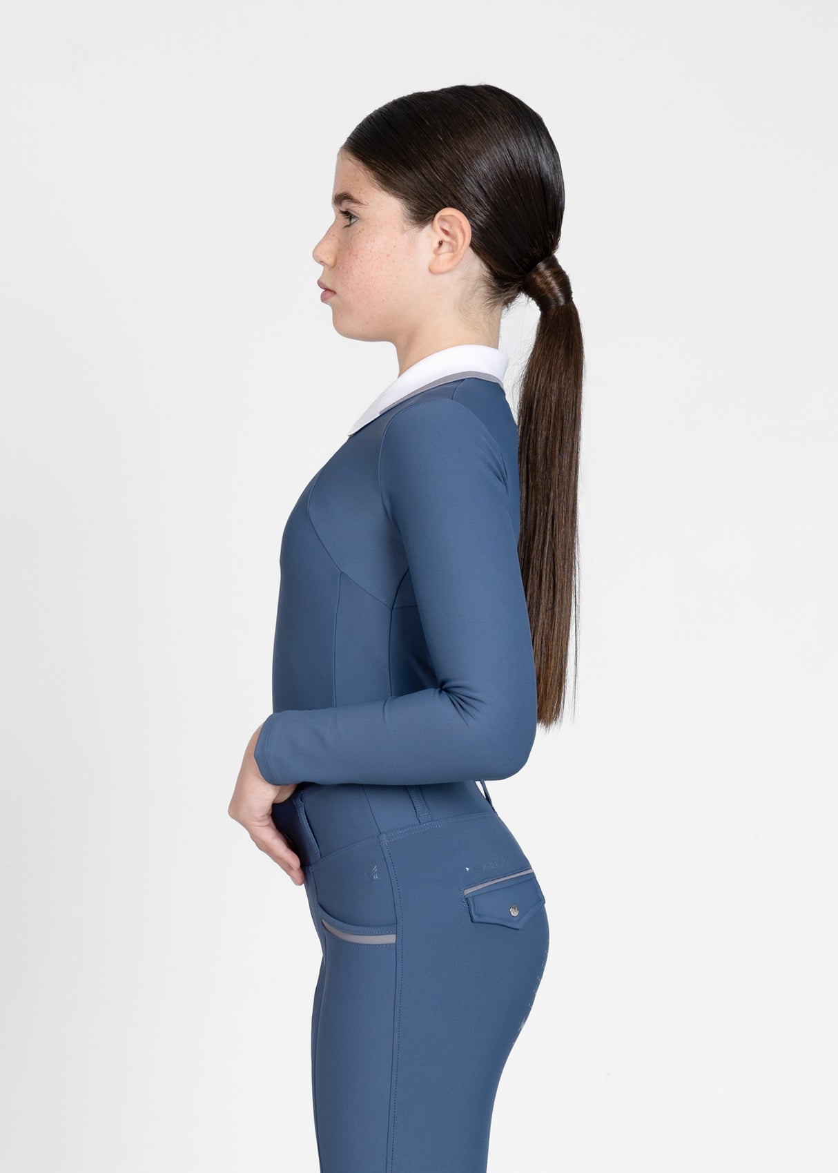 Maximilian Young Rider Concept Long Sleeve Polo Shirt Sailor