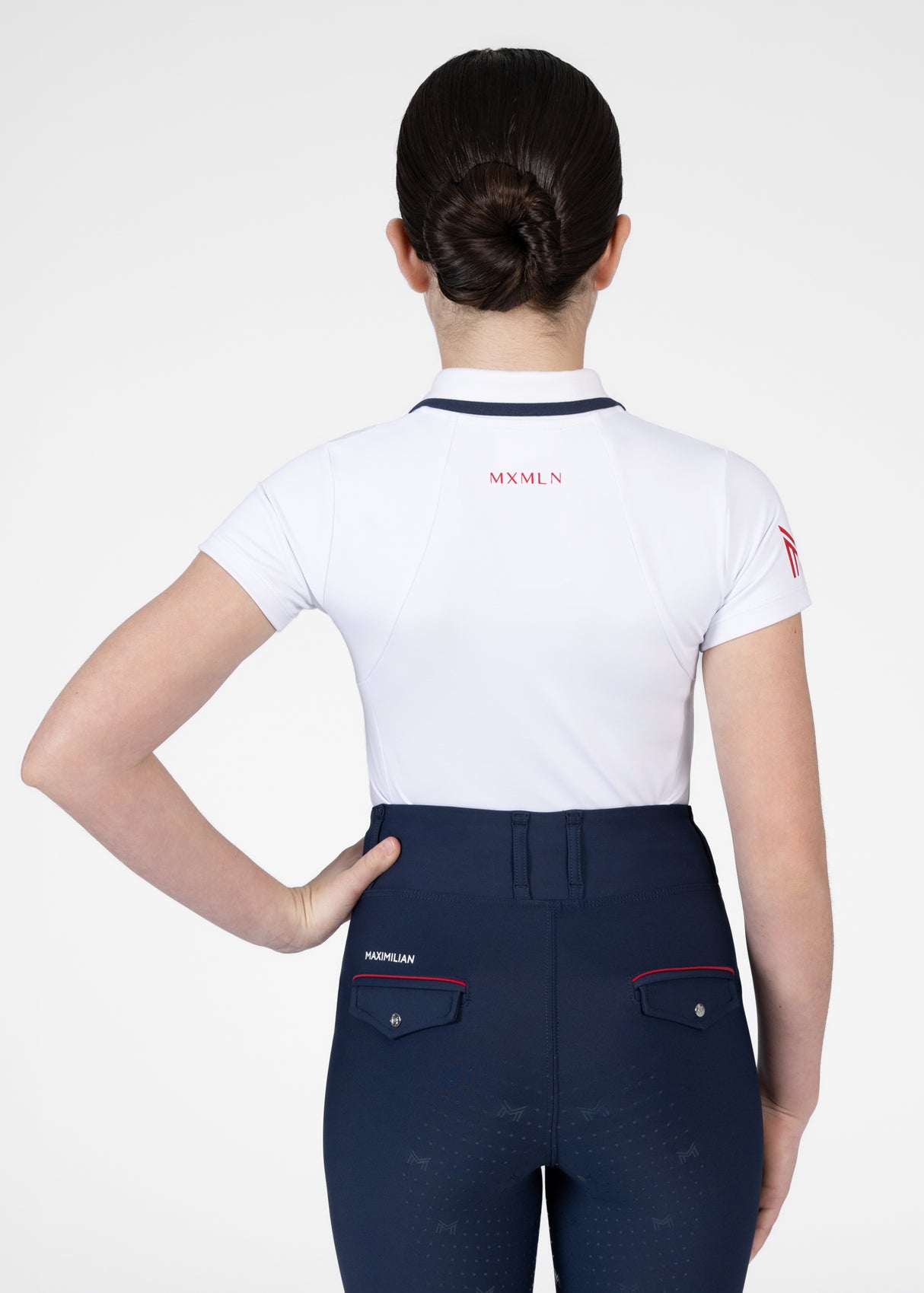 Maximilian Young Rider Concept Short Sleeve Polo Shirt White