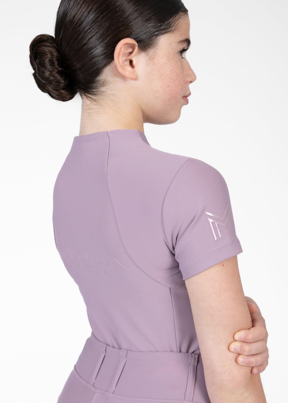 Maximilian Young Rider Short Sleeve Base Layer Orchid