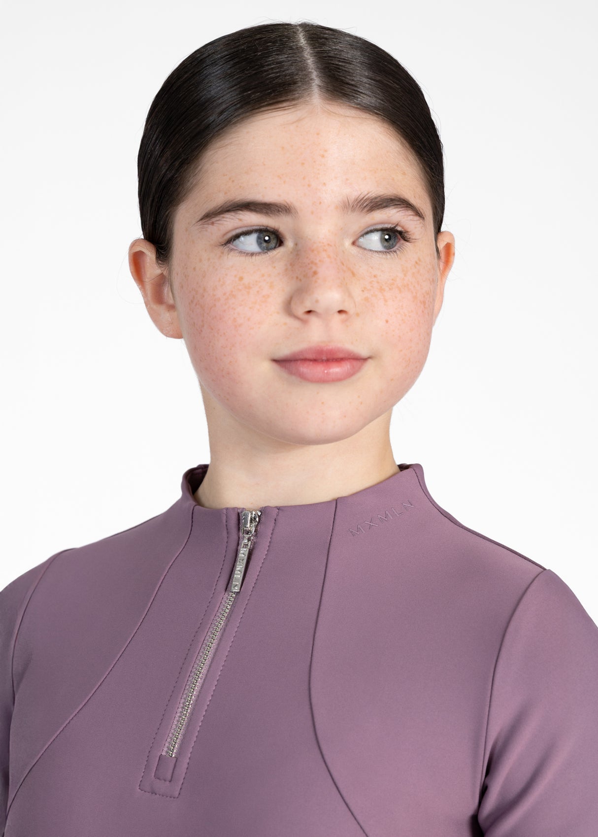 Maximilian Young Rider Short Sleeve Base Layer Plum