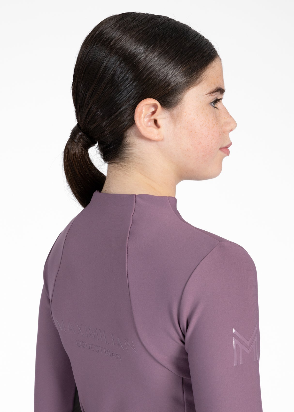 Maximilian Young Rider Long Sleeve Base Layer Plum