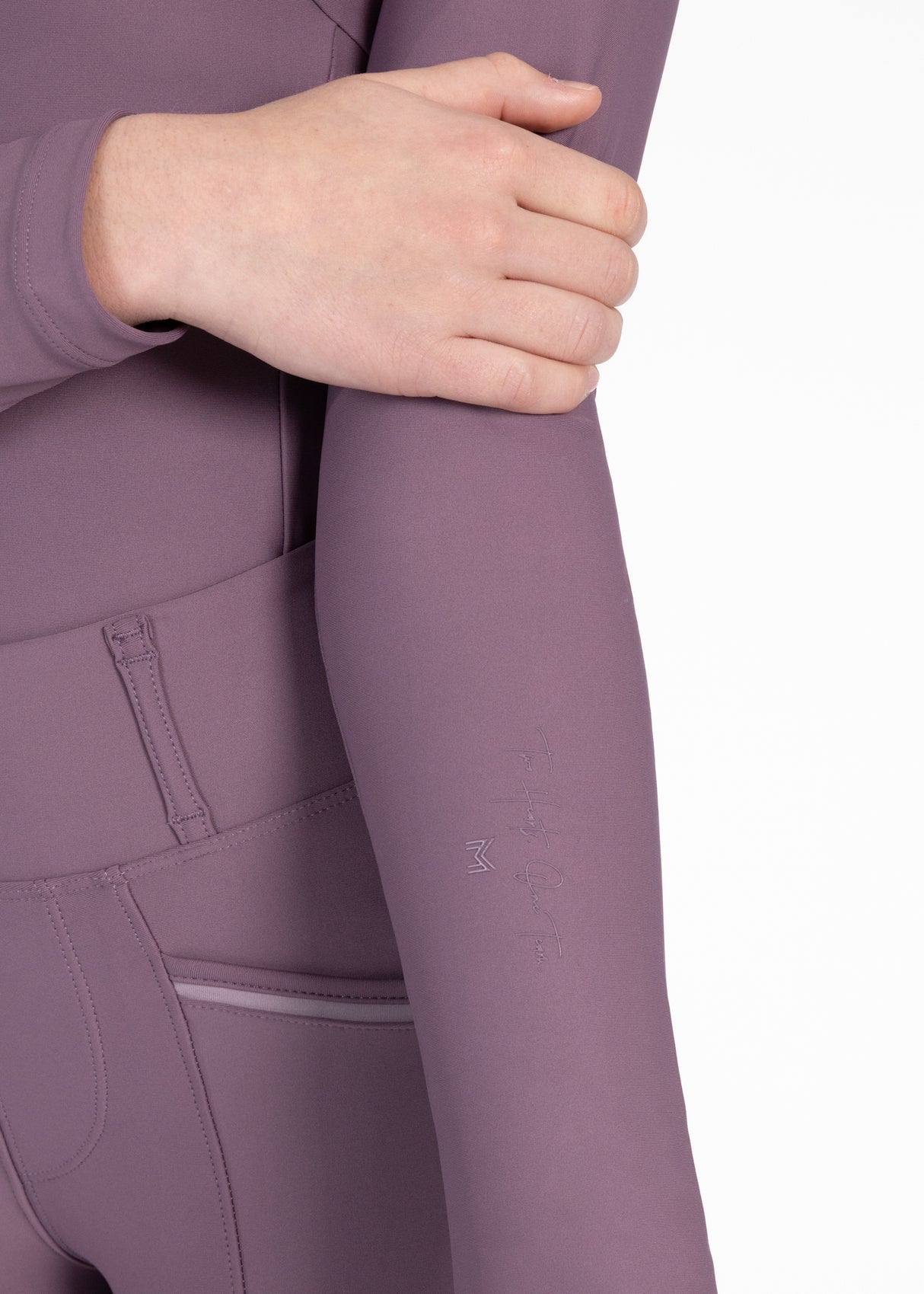 Maximilian Young Rider Long Sleeve Base Layer Plum