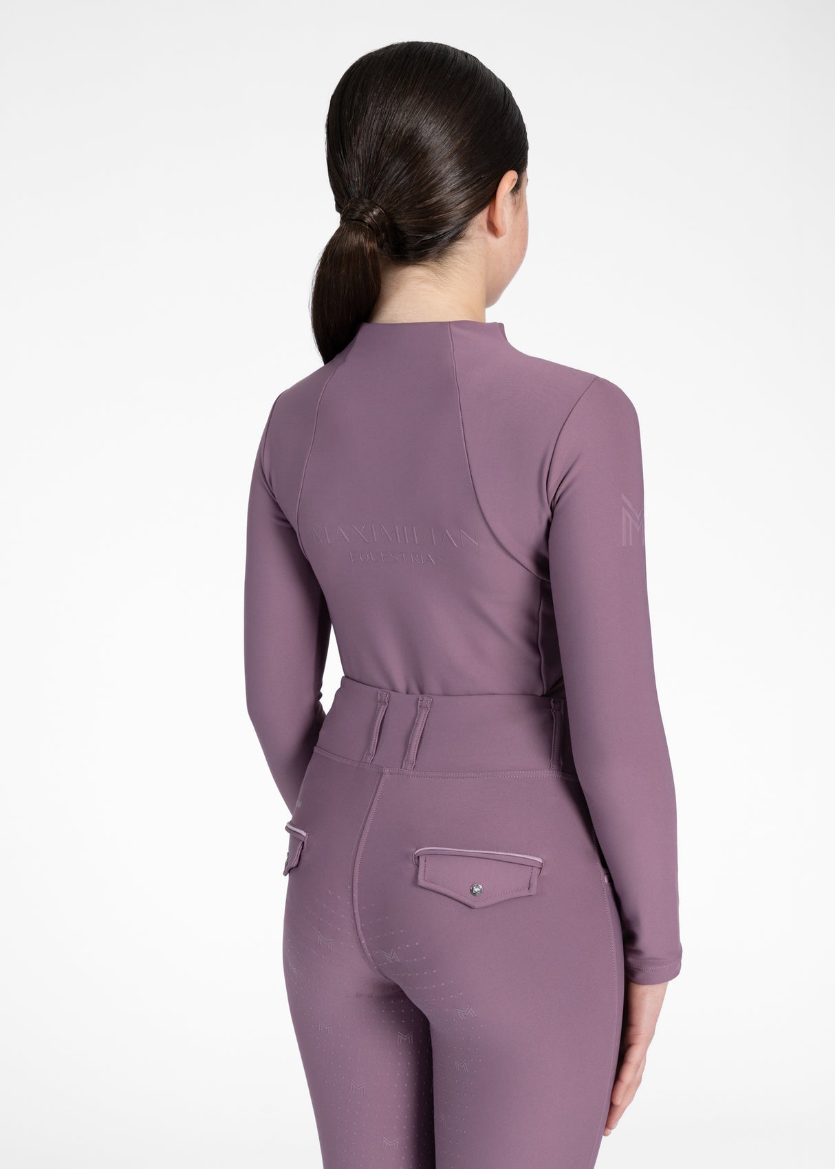 Maximilian Young Rider Long Sleeve Base Layer Plum