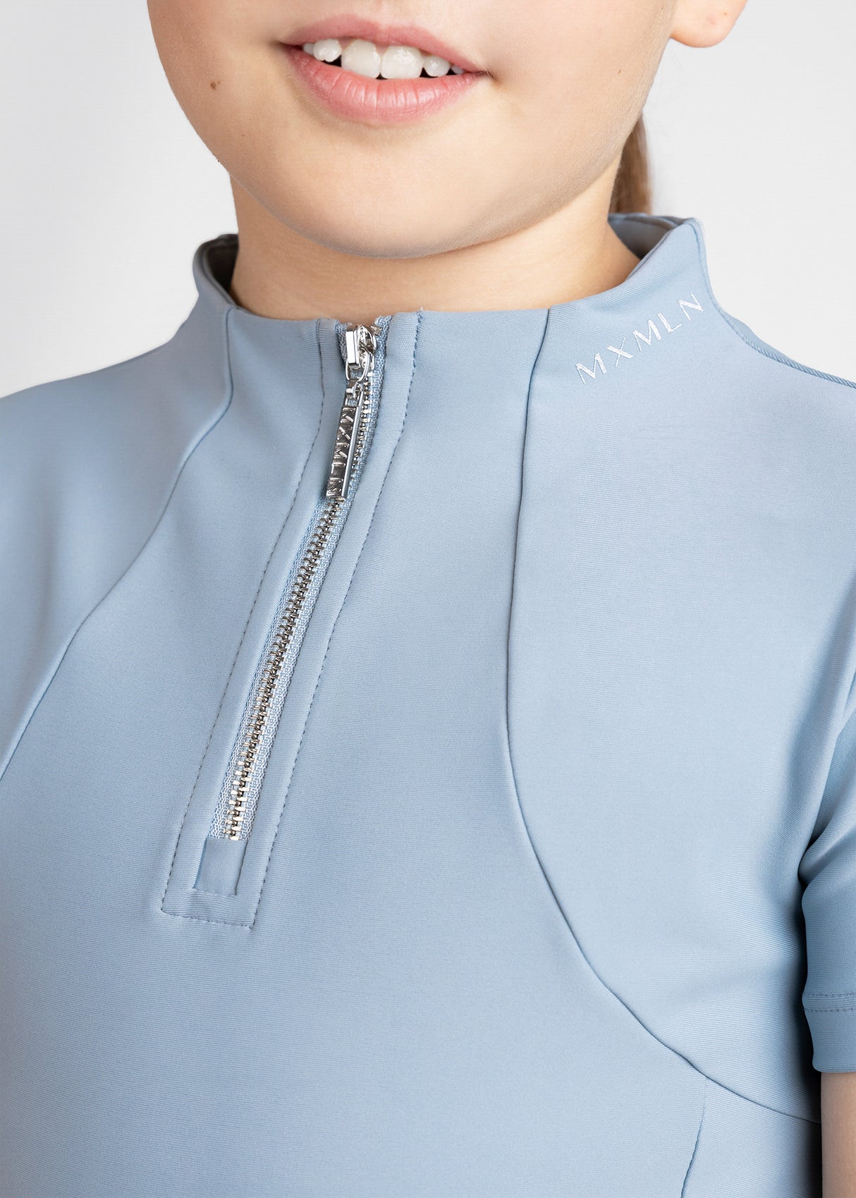 Maximilian Young Rider Short Sleeve Base Layer Aqua