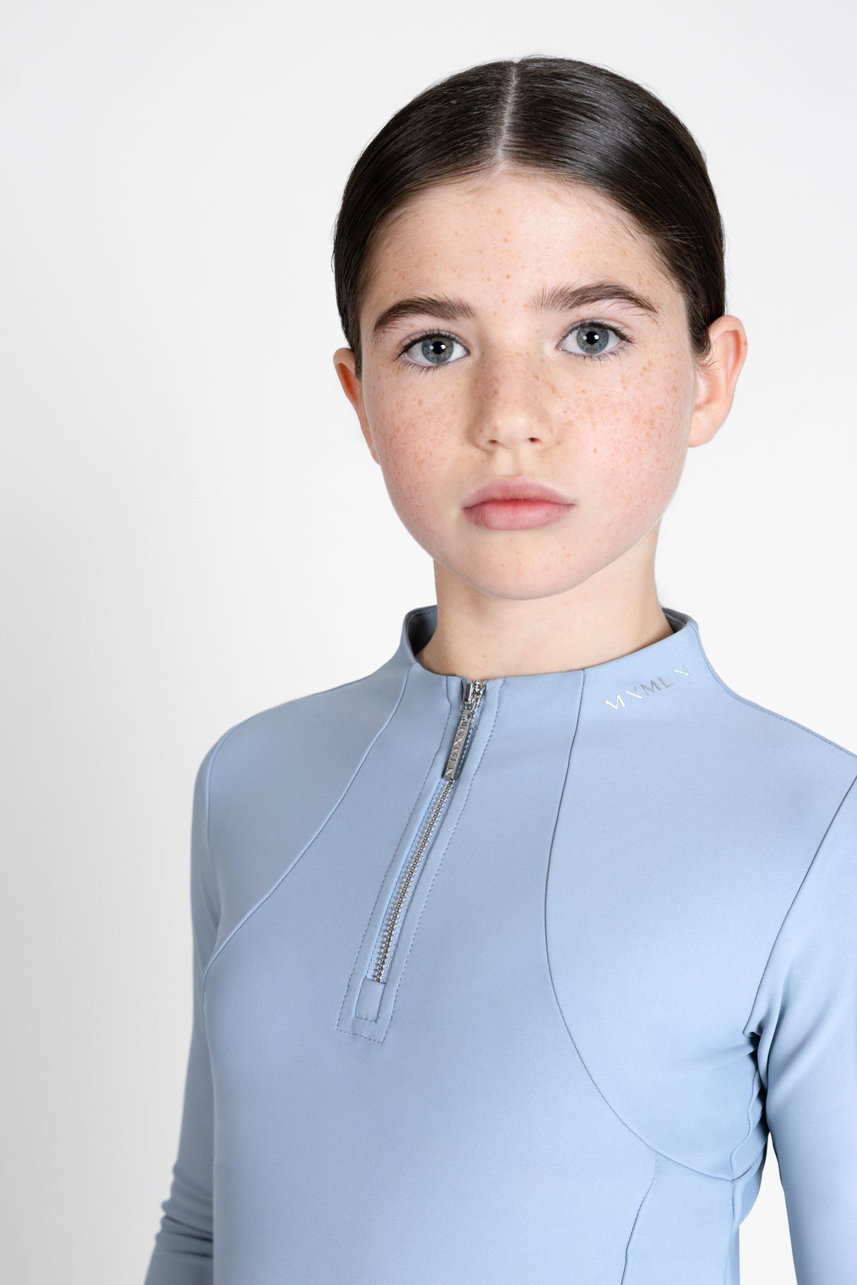 Maximilian Young Rider Long Sleeve Base Layer Aqua