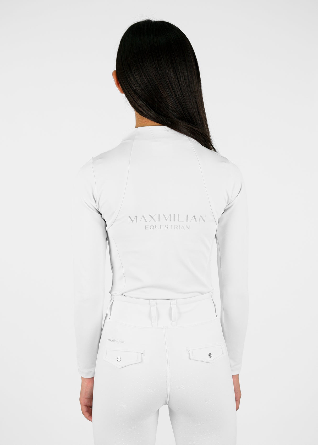 Maximilian Young Rider Long Sleeve Base Layer White