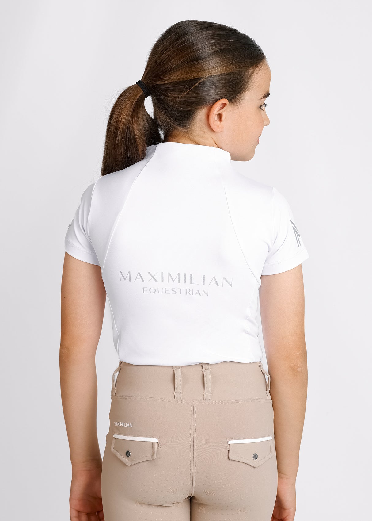 Maximilian Young Rider Short Sleeve Base Layer White