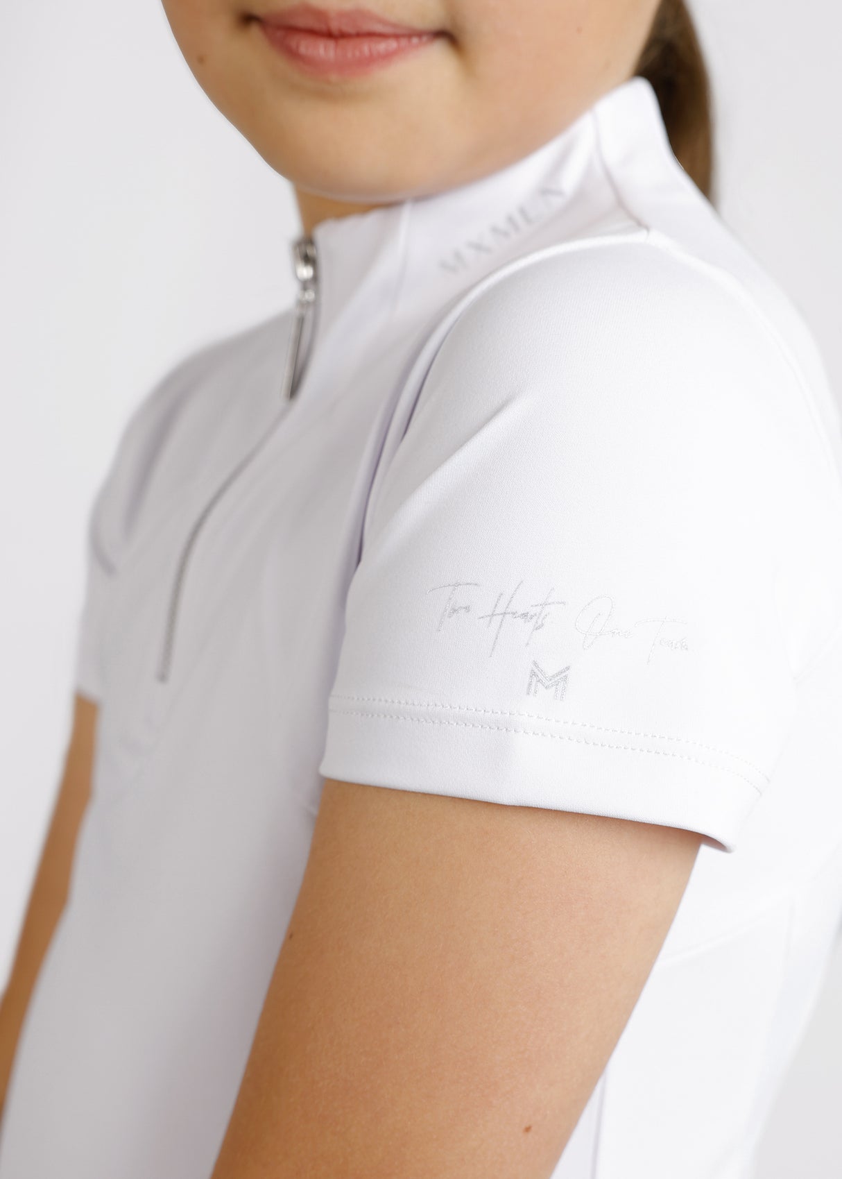 Maximilian Young Rider Short Sleeve Base Layer White