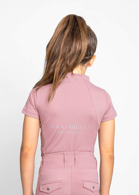Maximilian Young Rider Short Sleeve Base Layer Rose Taupe
