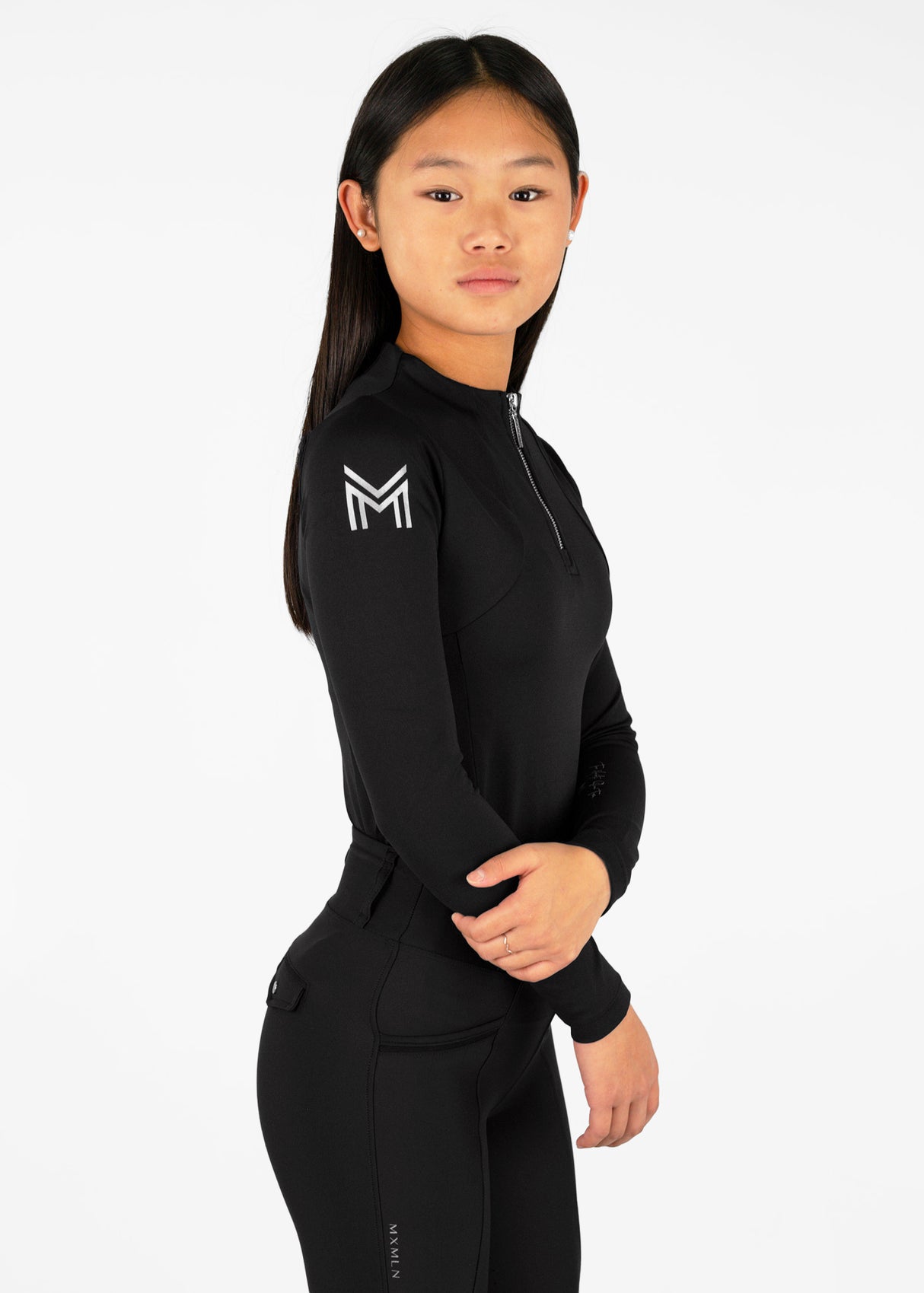 Maximilian Young Rider Long Sleeve Base Layer Black