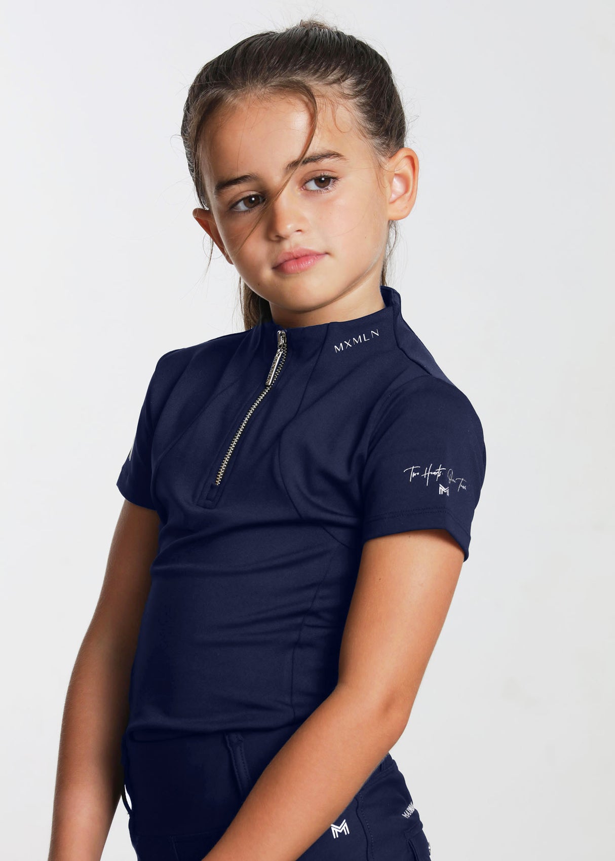 Maximilian Young Rider Short Sleeve Base Layer Navy