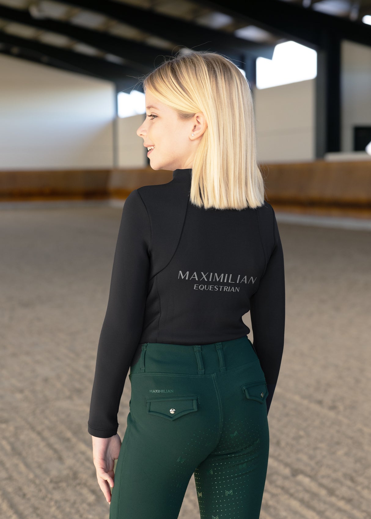 Maximilian Young Rider Winter Long Sleeve Base Layer Black