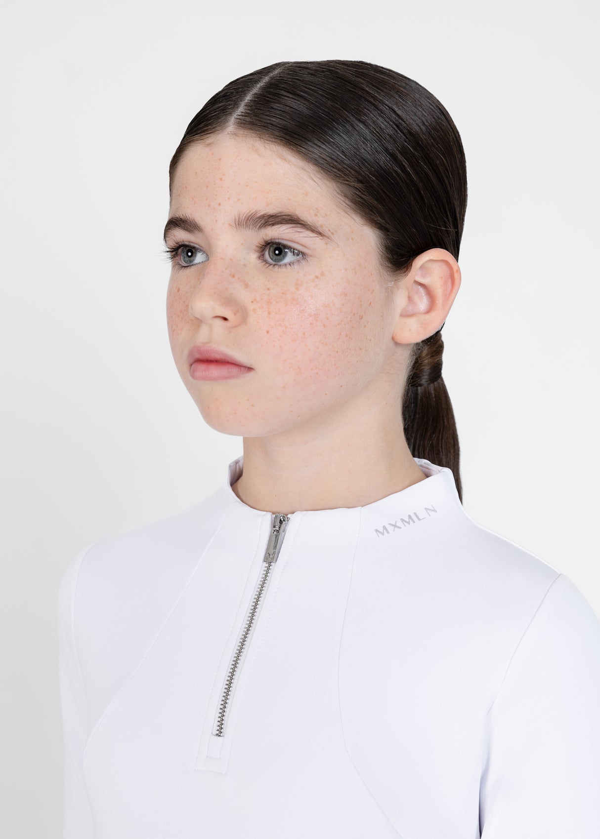 Maximilian Young Rider Winter Long Sleeve Base Layer White