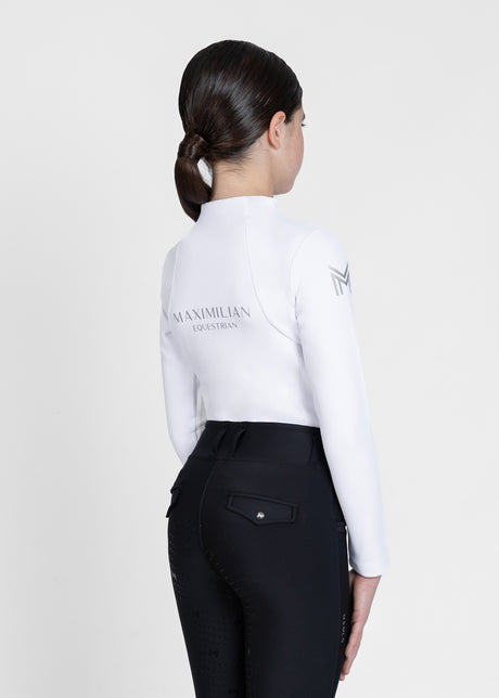 Maximilian Young Rider Winter Long Sleeve Base Layer White