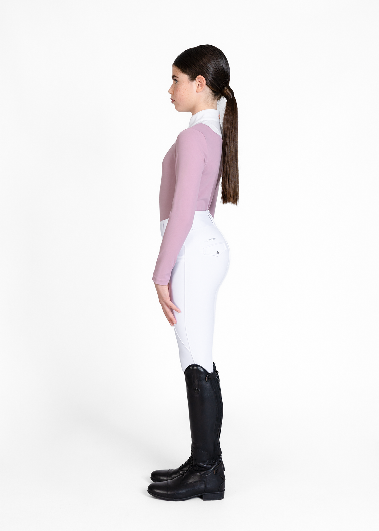 Maximilian Young Rider Sienna Long Sleeve Show Shirt Mauve