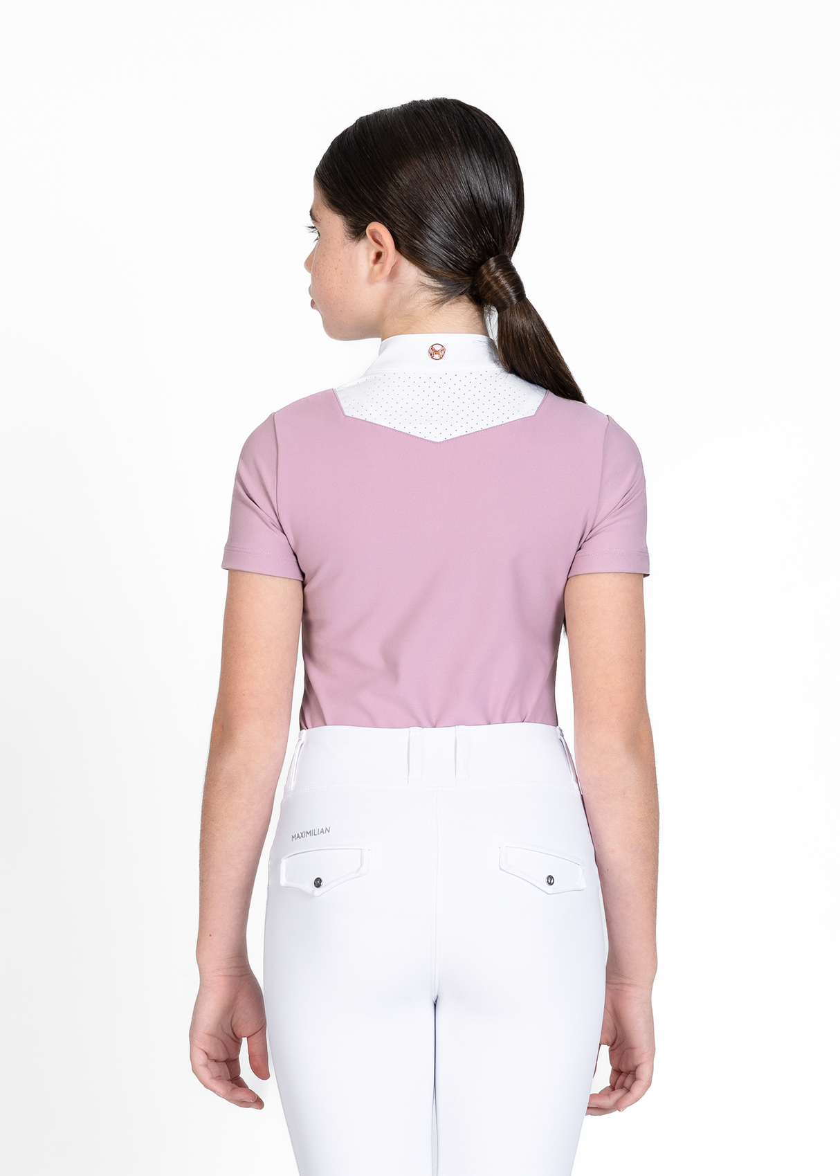 Maximilian Young Rider Sienna Short Sleeve Show Shirt Mauve
