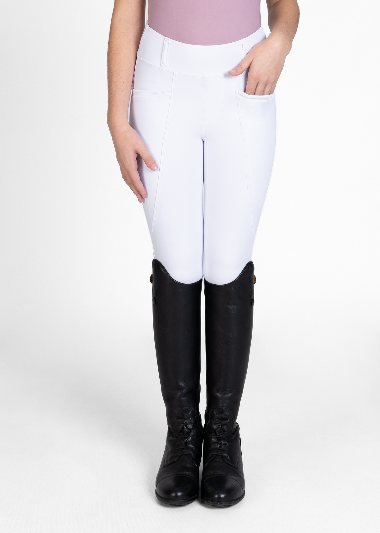 Maximilian Young Rider Pro Riding Leggings White