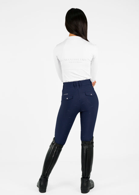 Maximilian Young Rider Pro Riding Leggings Navy