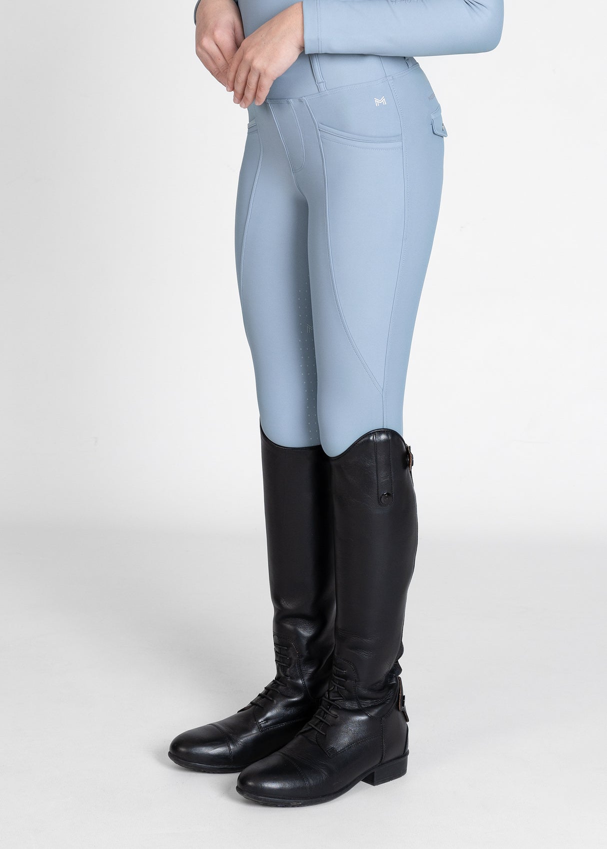 Maximilian Young Rider Pro Riding Leggings Aqua