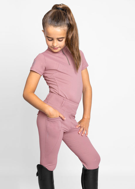 Maximilian Young Rider Pro Riding Leggings Rose Taupe