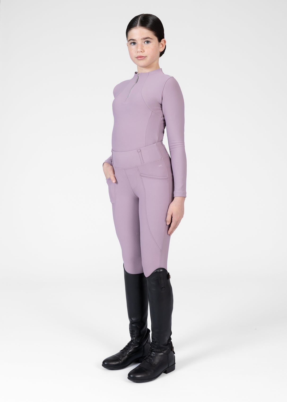 Maximilian Young Rider Pro Riding Leggings Orchid
