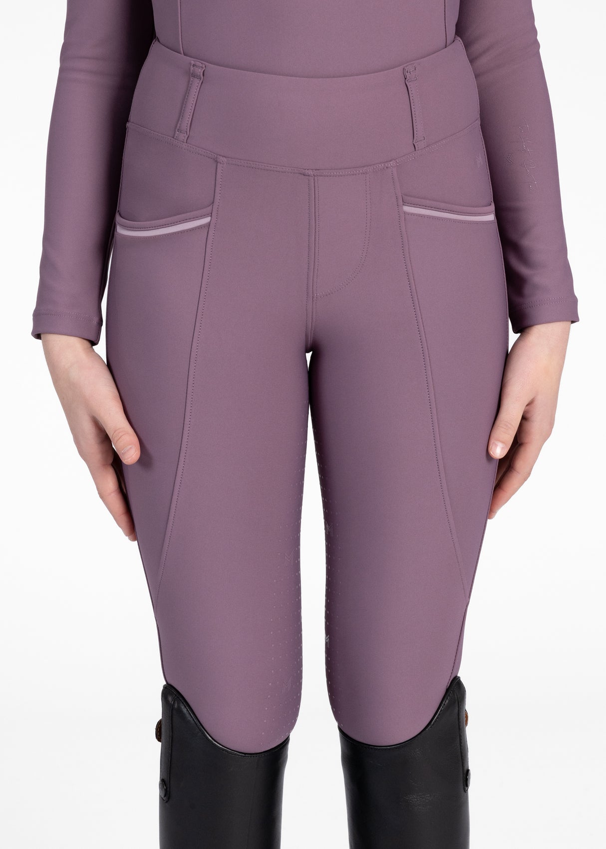Maximilian Young Rider Pro Riding Leggings Plum