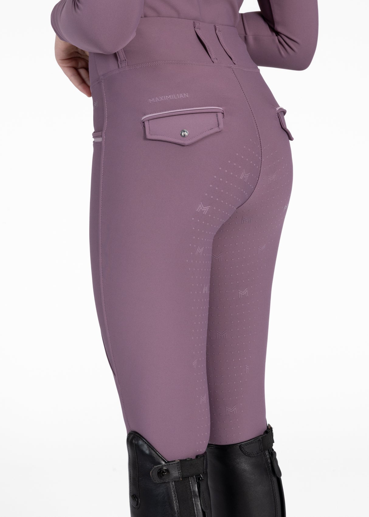 Maximilian Young Rider Pro Riding Leggings Plum