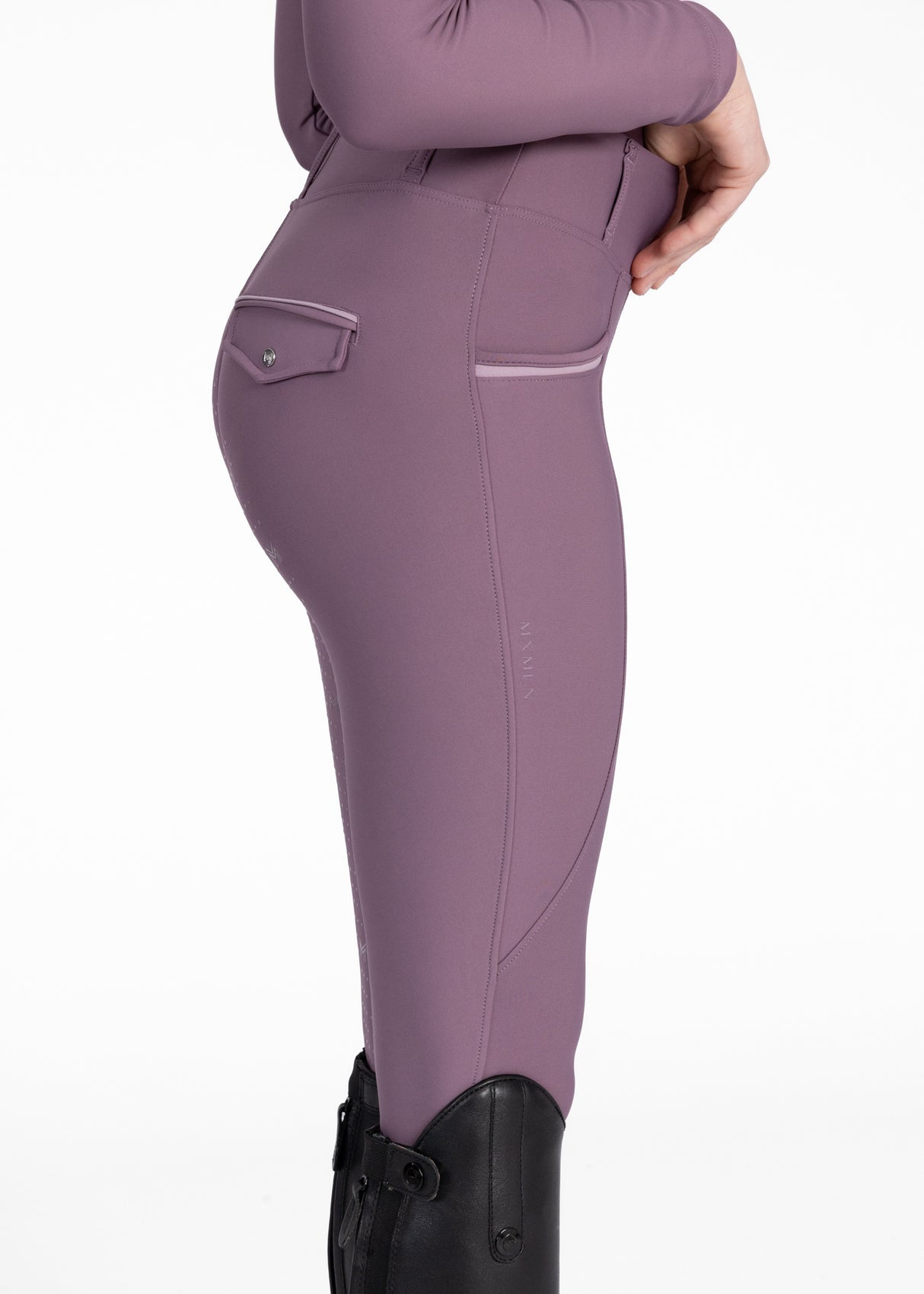 Maximilian Young Rider Pro Riding Leggings Plum